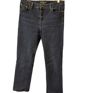 Ralph Lauren Deep Blue Straight Leg Jeans Classic 10